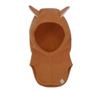 Schlupfmütze MAXIMO, Kinder, Gr. 49, gelb (ocker), Strick, Materialmix, Mützen, mit Öhrchen (22192745-49) ocker