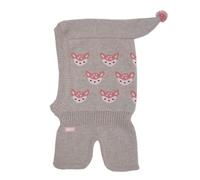 maximo - Mini Girl-Schlupfmütze Reh - Mütze, Gr. L 55 cm, grau (Buchemeliert)