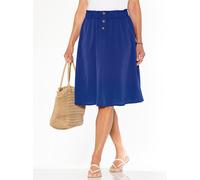 Schlupfrock CLASSIC BASICS, Damen, Gr. 52, blau (royalblau), 100% Polyester, unifarben, knielang, Röcke (12609755-52) royalblau