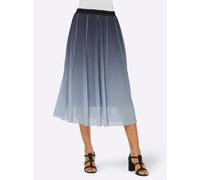 Schlupfrock CREATION L, Damen, Gr. 52, blau (marine, mittelblau), 90% Polyester, 10% Elasthan, gemustert, lang, Röcke (57389809-52) marine, mittelblau