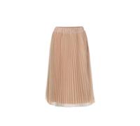 Schlupfrock GOLDNER "Kurzgröße Festlicher Plisseerock aus schimmerndem Mesh", Damen, Gr. 24, gold (goldfarben), Obermaterial: 100% Polyester PES., normal, Röcke, mit Glanzgarnen (67359724-24) goldfarb