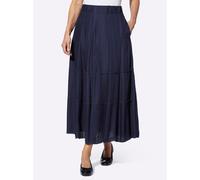 Schlupfrock INSPIRATIONEN, Damen, Gr. 48, blau (marine), 100% Viskose, unifarben, lang, Röcke (82345149-48) marine