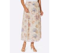 Schlupfrock LADY, Damen, Gr. 20, rosa (ecru, hortensie, bedruckt), 100% Polyester, geblümt, gemustert, mehrfarbig, lang, Röcke (41448356-20) ecru, hortensie, bedruckt