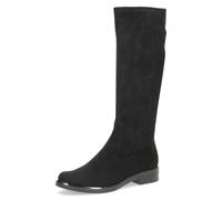 Schlupfstiefel CAPRICE, Damen, Gr. 38, XS-Schaft, schwarz, Textil, unifarben, Schuhe Schlupfstiefel, Blockabsatz, Langschaftstiefel in klassischer Linie, XS Schaft (58474855-38) schwarz