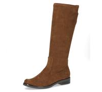 Schlupfstiefel CAPRICE, Damen, Gr. 39, XS-Schaft, braun (brandy), Textil, klassisch, Schuhe, Blockabsatz, Langschaftstiefel in klassischer Linie, XS Schaft (64576750-39) brandy