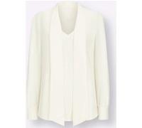 Schluppenbluse ecru 38