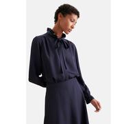 Klassische Bluse SEIDENSTICKER, Damen, Gr. XS (34), blau, 100% Acetat, unifarben, regular fit, Blusen Bluse, 1/1 Uni (63683044-34) blau