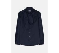 Schluppenbluse Uni glänzend Blau 40 (60.133422-0019-40)