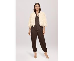 Schluppenbluse VERA MONT "Damen mit Seitenschlitzen", Damen, Gr. 40, braun (rostbraun), Satin, Obermaterial: 100% Polyester, ausgestellt normal, Blusen Schluppenbluse (56448608-40) rostbraun