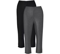 Schmal geschnittene Capri-Leggings (2er Pack) 52/54 (XXL)
