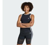 Tanktop ADIDAS ORIGINALS "SCHMAL GESCHNITTENES 3-STREIFEN", Mädchen, Gr. 164, schwarz, weiß, Obermaterial: 93% Baumwolle, 7% Elasthan, Rundhals, Tops Tanktop (12035707-164) schwarz, weiß