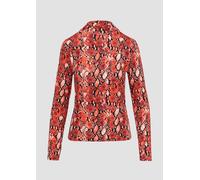 Schmal geschnittenes Langarmshirt aus Viskosemix 36 Orange