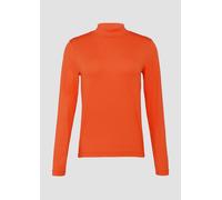 Schmal geschnittenes Langarmshirt aus Viskosemix 44 Orange