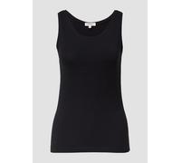 Schmal geschnittenes Tanktop aus Baumwollmix 48 schwarz 2154929.9999.48