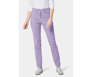 Schmale High-Stretch-Jeans LOUISA lila 23 lang