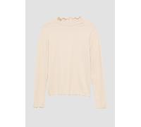 Schmales Rippshirt mit Rollsaum 158/164 Beige 2153041.0805.158_164