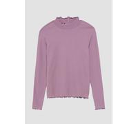 Schmales Rippshirt mit Rollsaum 158/164 lila 2153041.4751.158_164