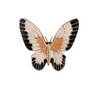 Schmetterling Brosche Corsage Pin Badge Boutonniere Mode Vintage Gold Ton Schwarz Weiß Emaille Brosche Geschenke Tier Pins Corsage Dekoration Schmuck Robust und kostengünstig Langlebig und attraktiv