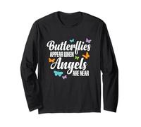 Schmetterlinge erscheinen, wenn Engel in der Nähe von Schmetterling sind Langarmshirt