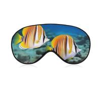 Schmetterlings-Augenmaske, seitliche Schlafmaske, leichte Augenbinde, Schlafmaske, Nasenpolster und Gummiband für Kinder, Frauen und Männer