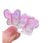 Schmetterlings-Haarband für Kinder, elastisches Haarband, Pferdeschwanz-Halter, kleines Mädchen, 1 Paar