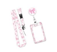 Schmetterlings-Kartenetui und Gurt, ausziehbares ABS-Kartenetui mit Umhängeband, einziehbarer Ausweishalter