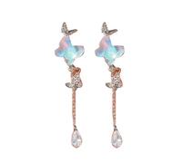 Schmetterlings Ohrringe für Frauen, allergiesichere Ohrstecker aus Legierung, leichter Schmuck für den Alltag und Abendveranstaltungen, elegante Ohrstecker aus Legierung mit Schmetterlingen