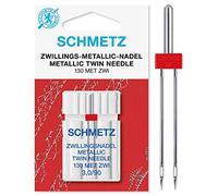 SCHMETZ Nähmaschinennadel Zwillings-Metallic-Nadel 3,0/90 | 130 MET ZWI für Haushaltsnähmaschinen