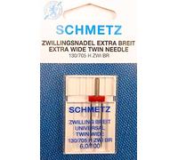 SCHMETZ 1 Universal Zwillingsnadel (Extra Breit) 130/705 Flachkolben St. 6,0/100