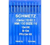 SCHMETZ 10 (Rundkolben) Nähmaschinen Nadeln System 134 KK (Industrie) NM 100 Size 16