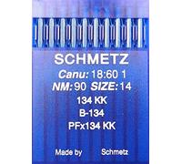 SCHMETZ 10 (Rundkolben) Nähmaschinen Nadeln System 134 KK (Industrie) NM 90 Size 14