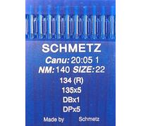 SCHMETZ 10 Rundkolben Nähmaschinen Nadeln System 134 (R) Industrie St. 140