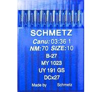 SCHMETZ 10 Rundkolben Nähmaschinen Nadeln System B-27 Industrie St. 70