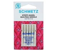 Schmetz Stepp-Nadel Quilting 130/705 H-Q 75/11 Metall Silber 5er Pack