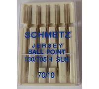 Schmetz 130x705H SUK Ballpoint Jersey Nähmaschinennadel Größe 70/10 5er Pack