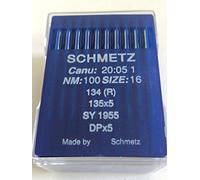 Schmetz 134R (normal) CANU 20:05 Industriennähmaschinennadeln Box 100 Größe 100/16