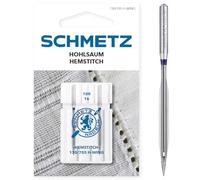 SCHMETZ Nähmaschinennadeln | 2 Hohlsaum-Nadeln | 130/705 H WING | Nadeldicke 100/16 | Geeignet für dekorative Hohlsäume | Auf allen gängigen Haushaltsnähmaschinen mit Zickzack-Funktion einsetzbar
