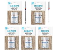 SCHMETZ: 25 Nähmaschinen Nadeln Flachkolben 130/705 - Jersey (Stärke 100)