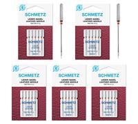 SCHMETZ 25 Nähmaschinen-Nadeln Flachkolben 130/705H LL - Leder (80)