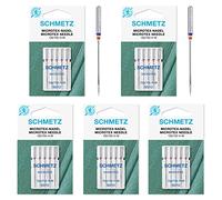 SCHMETZ: 25 Nähmaschinen-Nadeln Microtex 130/705 H-M (Stärke 80)