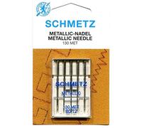 SCHMETZ 5 METALLIC Nähmaschinen Nadeln (Flachkolben) 130/705 130MET Stärke 80/12