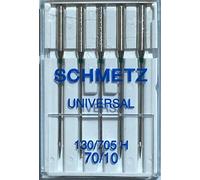 SCHMETZ 5 Nähmaschinennadeln 70er Universal Flachkolben 130/705