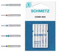 SCHMETZ Nähmaschinennadeln Set 3 Universal Nadeln | 1 Stretch Nadel | 1 Jeans Nadel | geeignet für alle gängige Haushalts-Nähmaschinen