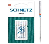 SCHMETZ Nähmaschinennadeln | 5 Jersey-Nadeln | 130/705 H SUK | Nadeldicke 70/10 | auf Allen gängigen Haushaltsnähmaschinen einsetzbar | geeignet für das Verarbeiten von Jersey, Strick- und Wirkwaren
