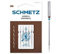 SCHMETZ Nähmaschinennadeln | 5 Leder-Nadeln LL | 130/705 H LL | Nadeldicke 100/16 | auf Allen gängigen Haushaltsnähmaschinen einsetzbar | geeignet für das Vernähen von Leder