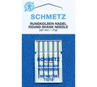 SCHMETZ 5 (Rundkolben) Nähmaschinen Nadeln 287 WH/1738 Stärke 110/18