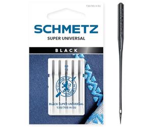 SCHMETZ | Black Super Universal | 80/12 | 5 Nähmaschinennadeln | 130/705 H-SU | mit Antihaftbeschichtung | für alle gängigen Haushaltsnähmaschinen