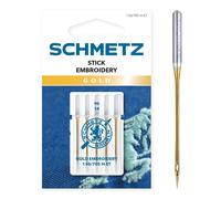 Schmetz Gold Embroidery-Sticknadeln 90/ System 130/705 H-ET/ 5 Nadeln