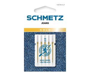 Schmetz Gold Jeans-Nadel Stärke 90/ System 130/ 705 H-JT/ 5 Nadeln