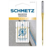 Schmetz Nähmaschinennadeln – 5 Gold Nachstick‑Nadeln 130/705 H-NT 80/12